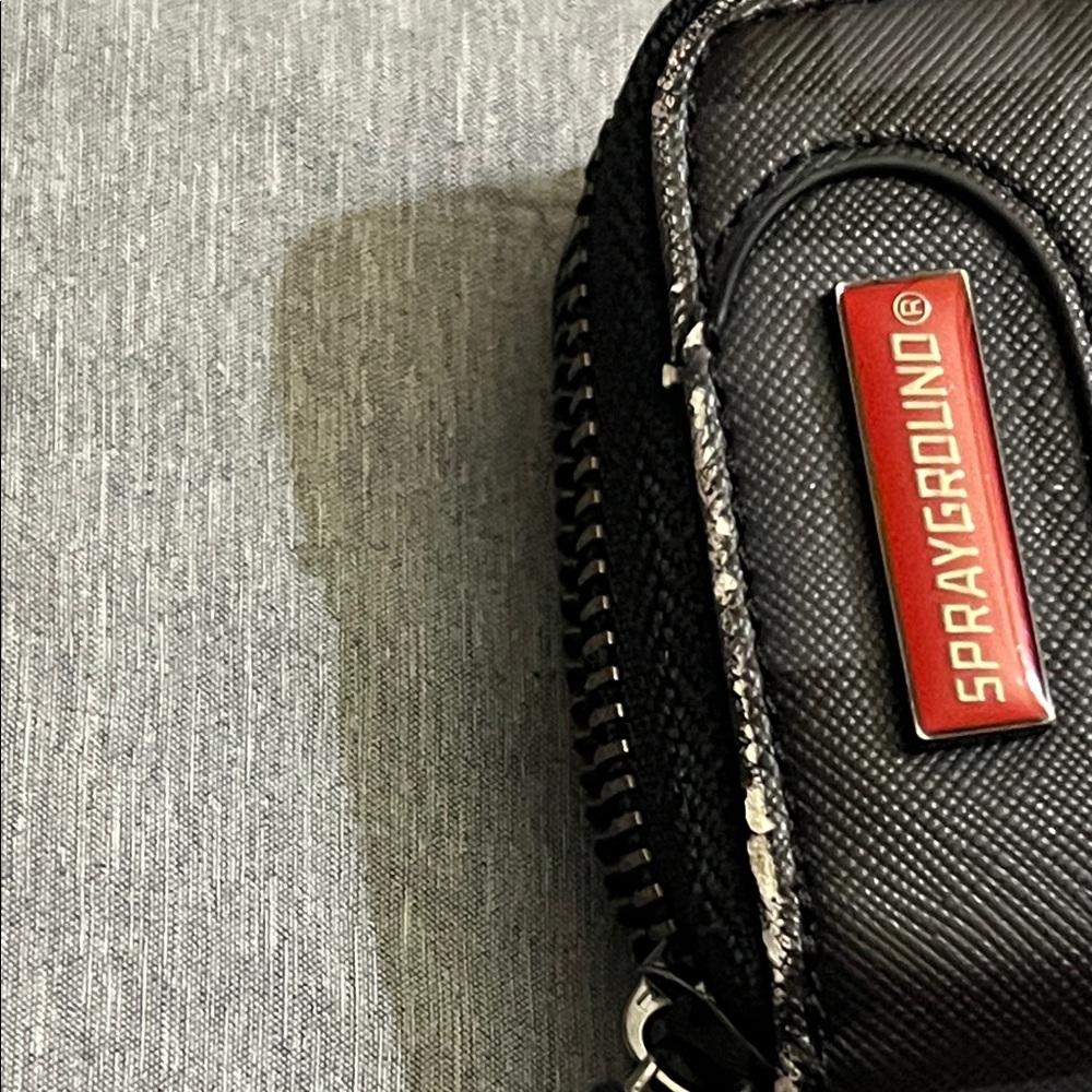 Sprayground Black Wallet with Red & White Shark Bite Graphic - Picture 6 of 8